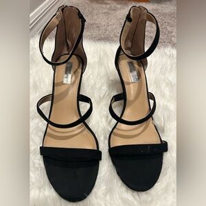 INC International Concepts Black Strappy Sandals